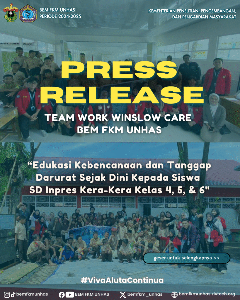 Press Release: Winslow Care Edukasi Kebencanaan di SD Inpres Kera-Kera