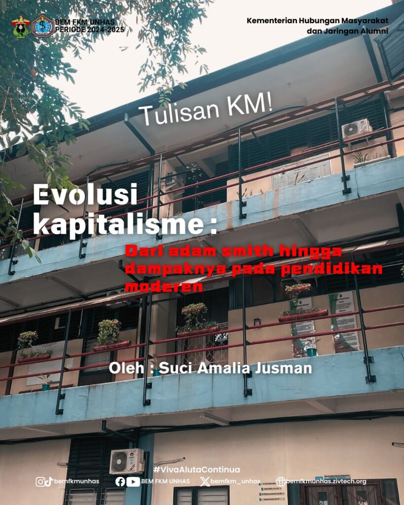 Evolusi Kapitalisme: Dari Adam Smith hingga Dampaknya pada Pendidikan Modern